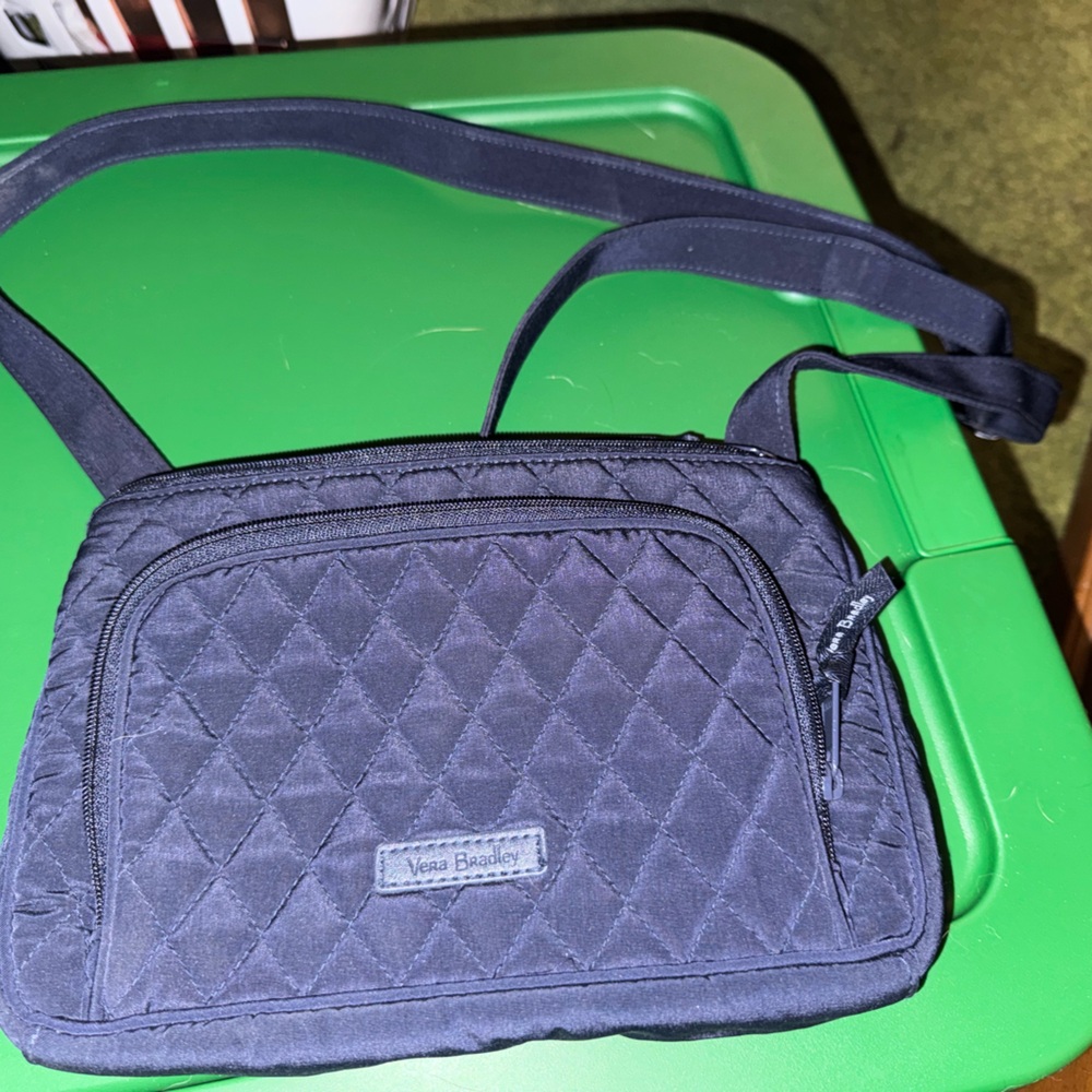 Vera Bradley Black Quilted Crossbody Bag